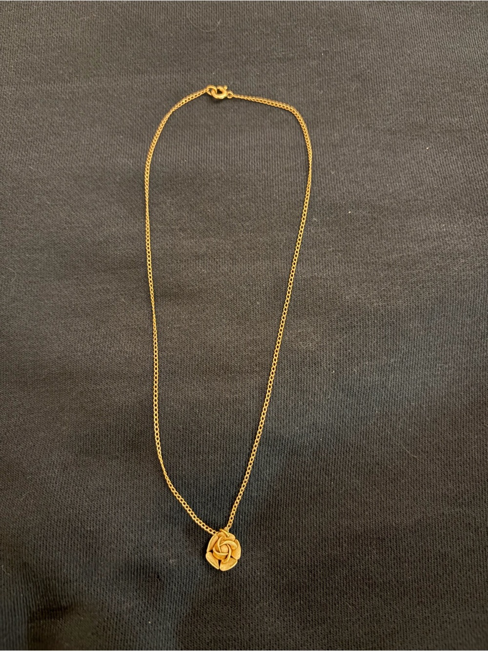 Gold Rose Pendant Necklace - Women Jewelry